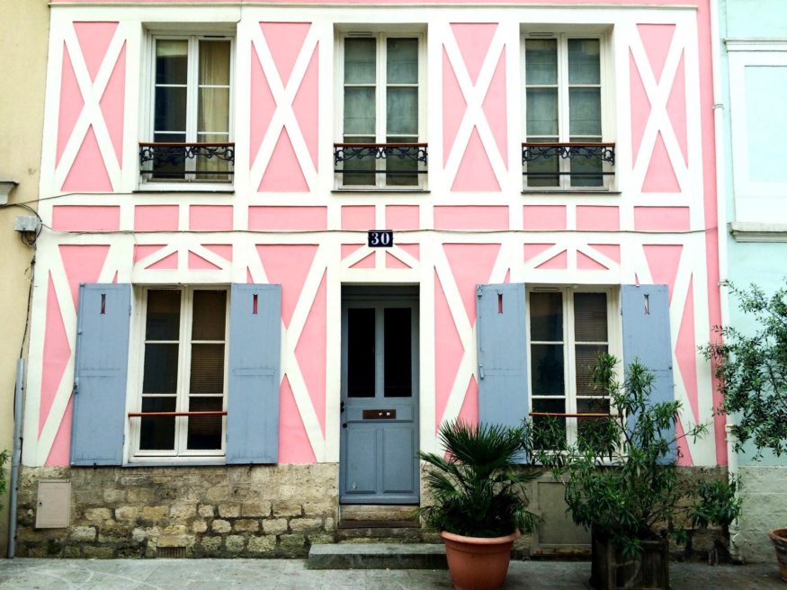 beautiful street in paris
