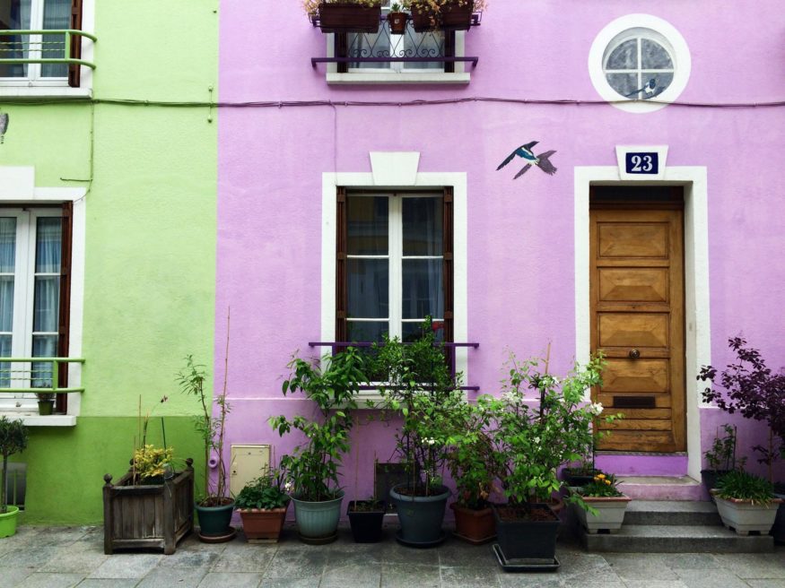 beautiful street in paris