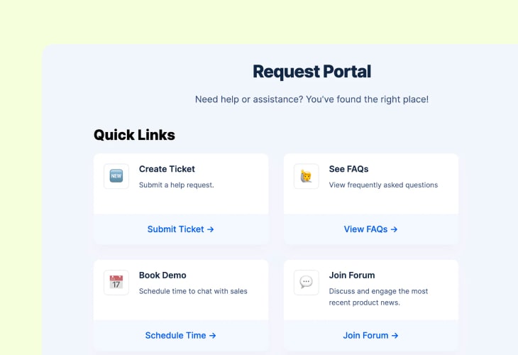 Request portal