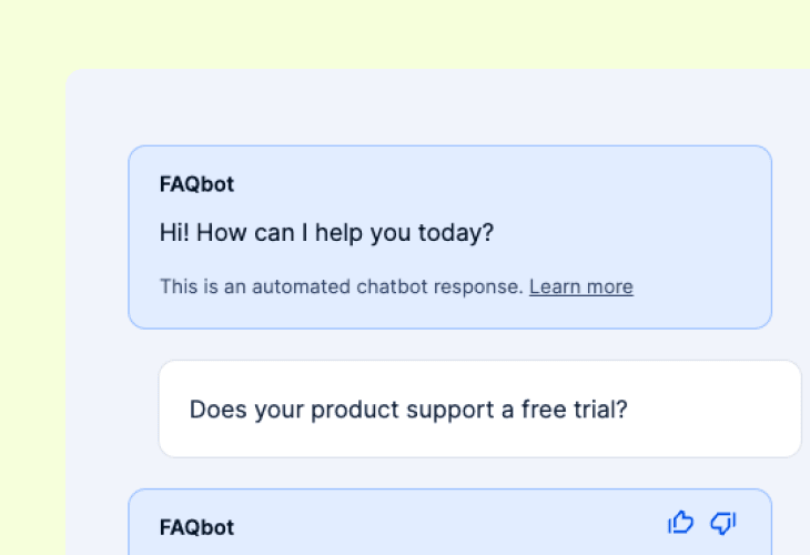 Simple FAQ AI Chatbot Template