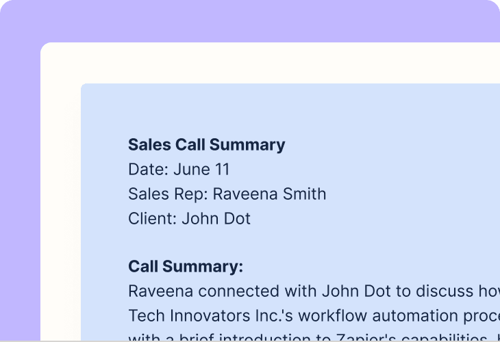 Summarize sales calls using OpenAI